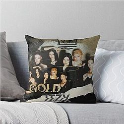 ITZY Gold Throw Pillow