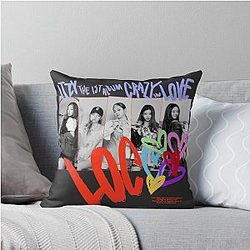 ITZY Crazy in Love Album Cover Throw Pillow
