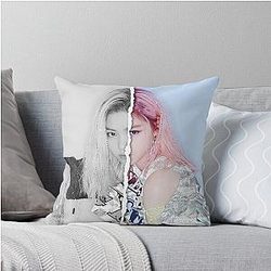 ITZY Ryujin Divided Photo Throw Pillow