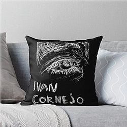 Chalk Scribbles - Ivan Cornejo Throw Pillow