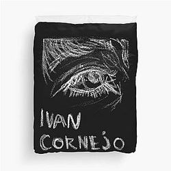 Chalk Scribbles - Ivan Cornejo Duvet Cover
