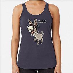 Jackass Humor Racerback Tank Top