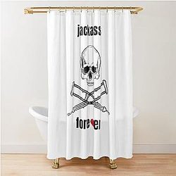 Jackass Forever Reunion t-shirt and sticker design Shower curtain