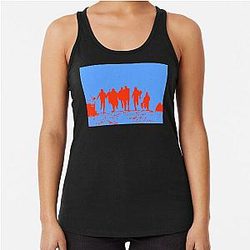 Running From Bulls Jackass 2 Racerback Tank Top