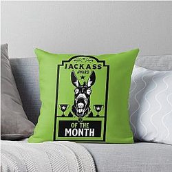 Jackass Throw Pillow