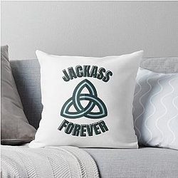 Jackass Forever Throw Pillow