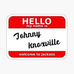Jackass Johnny Knoxville Sticker