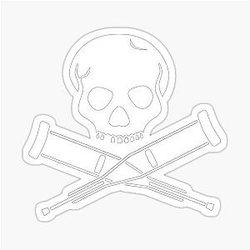 Jackass Logo Sticker