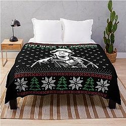 You Suck Ugly Christmas Throw Blanket