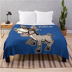Jackass Donkey Humor Throw Blanket