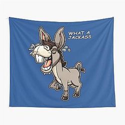 Jackass Humor Tapestry