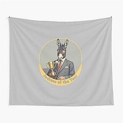 Jackass of the year, horrible boss, idiot, vintage art, vintage humor, business donkey, jackass award