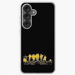 Running From Bulls Jackass 2 Intro Yellow Silhouette Samsug Galaxy Case