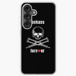 MTV Jackass Skull And Crutches with Jackass logo and as seen on MTV Jackass Forever phone case for Samsung Galaxy