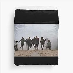 Running from Bulls Jackass 2 Duvet Cover