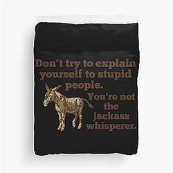 Jackass Whisperer Duvet Cover