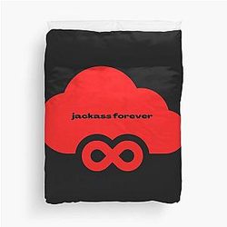 Jackass Forever Gift in Red Duvet Cover