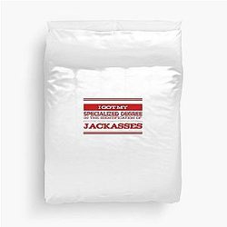 I Got My Specialized Degree in Identification of Jackasses Duvet Cover