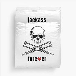 Jackass forever reunion T-shirt and sticker design Duvet Cover