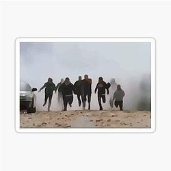 Running From Bulls Jackass 2 Intro Sticker