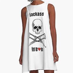 Jackass Forever Reunion T-Shirt and Sticker Design A-Line Dress