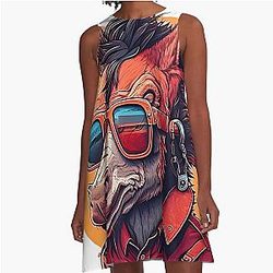 Jackass Donkey A-Line Dress