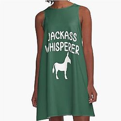 Funny Jackass Whisperer A-Line Dress
