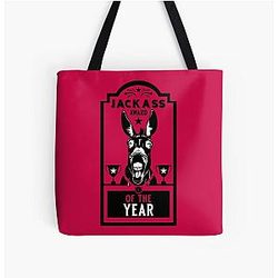 Jackass All Over Print Tote Bag