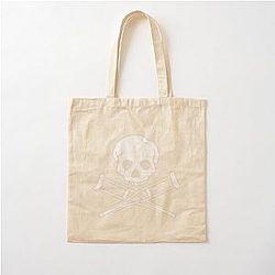 Jackass Skull & Crutches Pullover Cotton Tote Bag