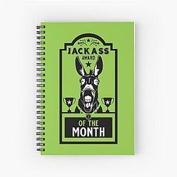 Jackass Award Spiral Notebook