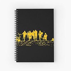 Running From Bulls Jackass 2 Yellow Notebook