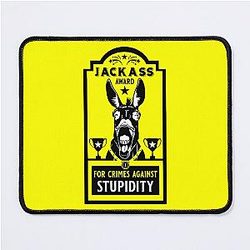 Jackass Award Mouse Pad