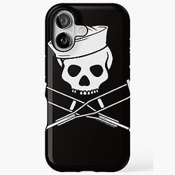 Jackass Sailor Skull and Crutches Logo iPhone Case