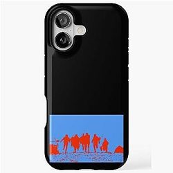 Running From Bulls Jackass 2 iPhone Blue Tough Case