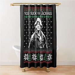 You Suck Jauchy Christmas Shower Curtain
