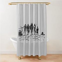 Running From Bulls Jackass 2 Shower Curtain