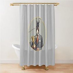 Business Jackass, Idiot of the Year: A Vintage Humor Shower Curtain
