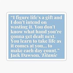 Titanic Jack Dawson Sticker
