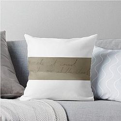 Make It Count Jack Dawson  Throw Pillow (1997) Titanic