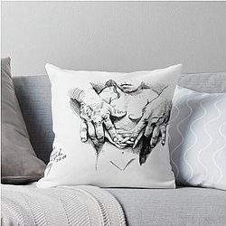 Vintage Baby Remains with Dad (1912) - Jack Dawson Art Throw Pillow