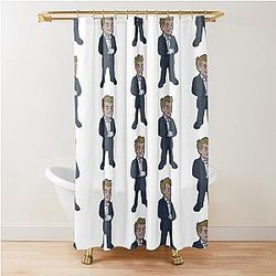 The Unsinkable Doodles Jack Dawson Shower Curtain