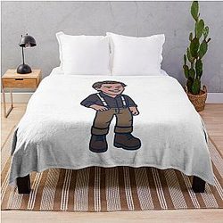 The Unsinkable Dog - Jack Dawson Throw Blanket