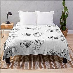 Vintage Dad and Daughter (1912) - Jack Dawson Art Throw Blanket