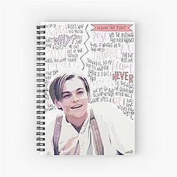 Leonardo DiCaprio Jack Dawson Merch Spiral Notebook