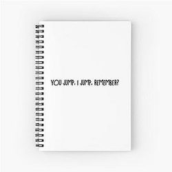 Titanic DiCaprio Quotation Spiral Notebook