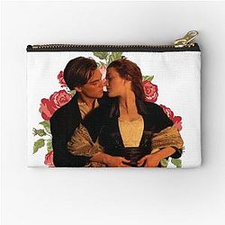 Floral Jack Dawson Rose Zipper Pouch