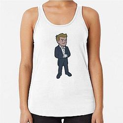 The Unsinkable Doodle - Jack Dawson Racerback Tank Top