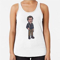 The Unsinkable Doodle - Jack Dawson Racerback Tank Top