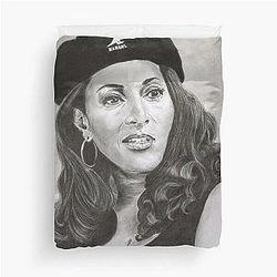 Jackie Brown Pam Grier Duvet Cover