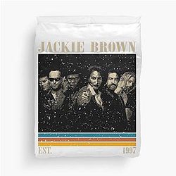 Retro Jackie Brown Duvet Cover